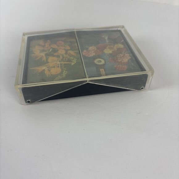 Stardust Nu-Vue Sealed Playing Cards Double Deck in Case Flowers - Picture 8 of 9